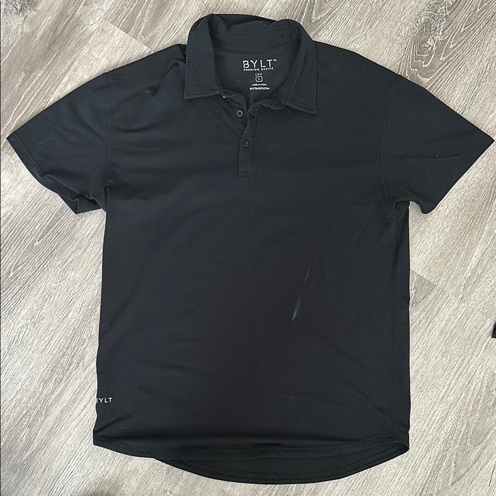 BYLT Black Polo Shirt